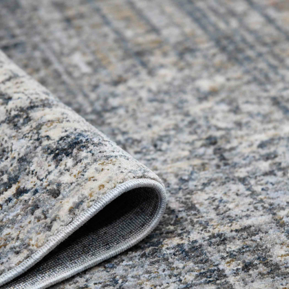 Vermont Allaine Area Rug, Gray, 5'3" x 7'6", Abstract