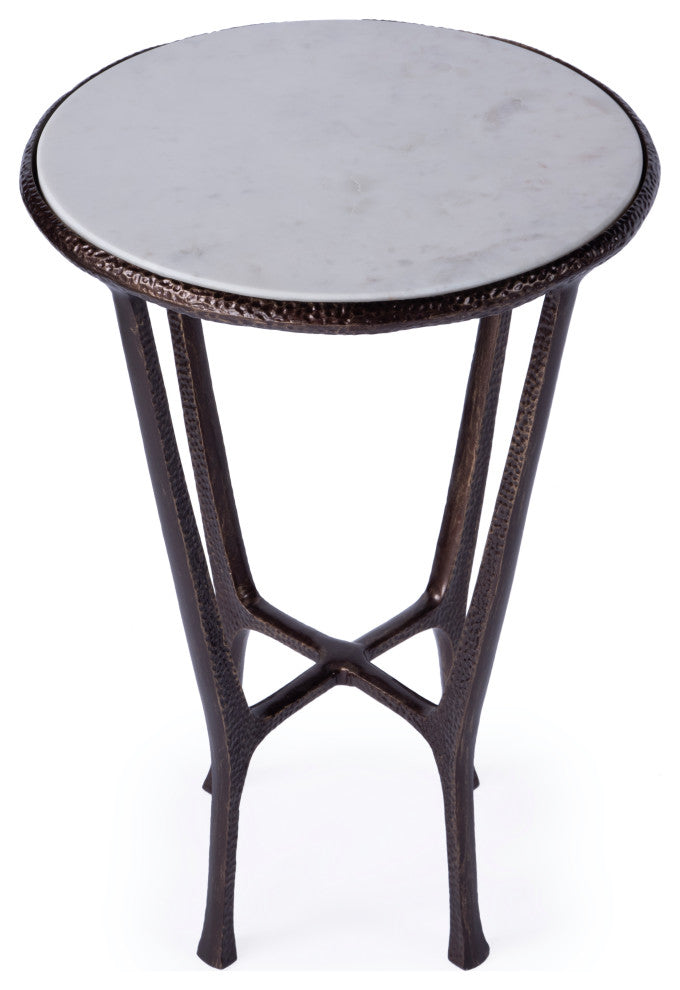 Lania Outdoor Marble Side Table