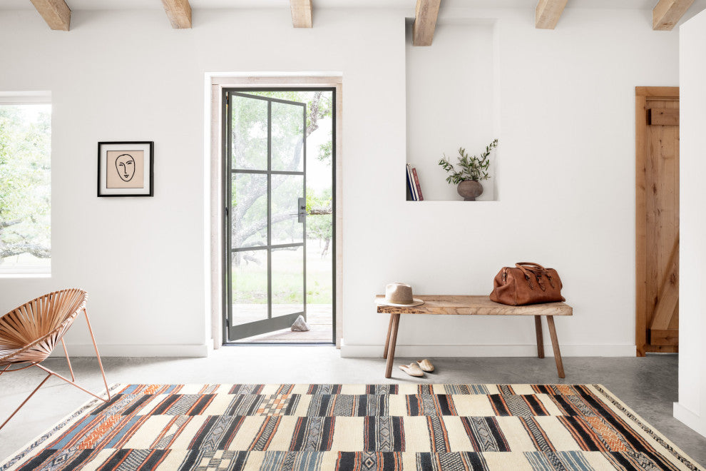Mika In/out Area Rug by Loloi, Ivory / Multi, 5''3"x7''8"