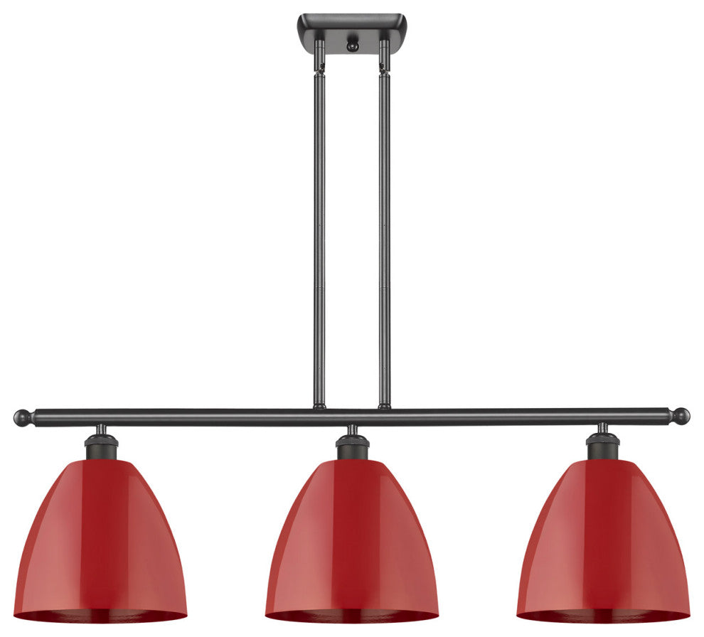 Innovations 516-3I-OB-MBD-9-RD-LED 3 Light Island Light, Oil Rubbed Bronze