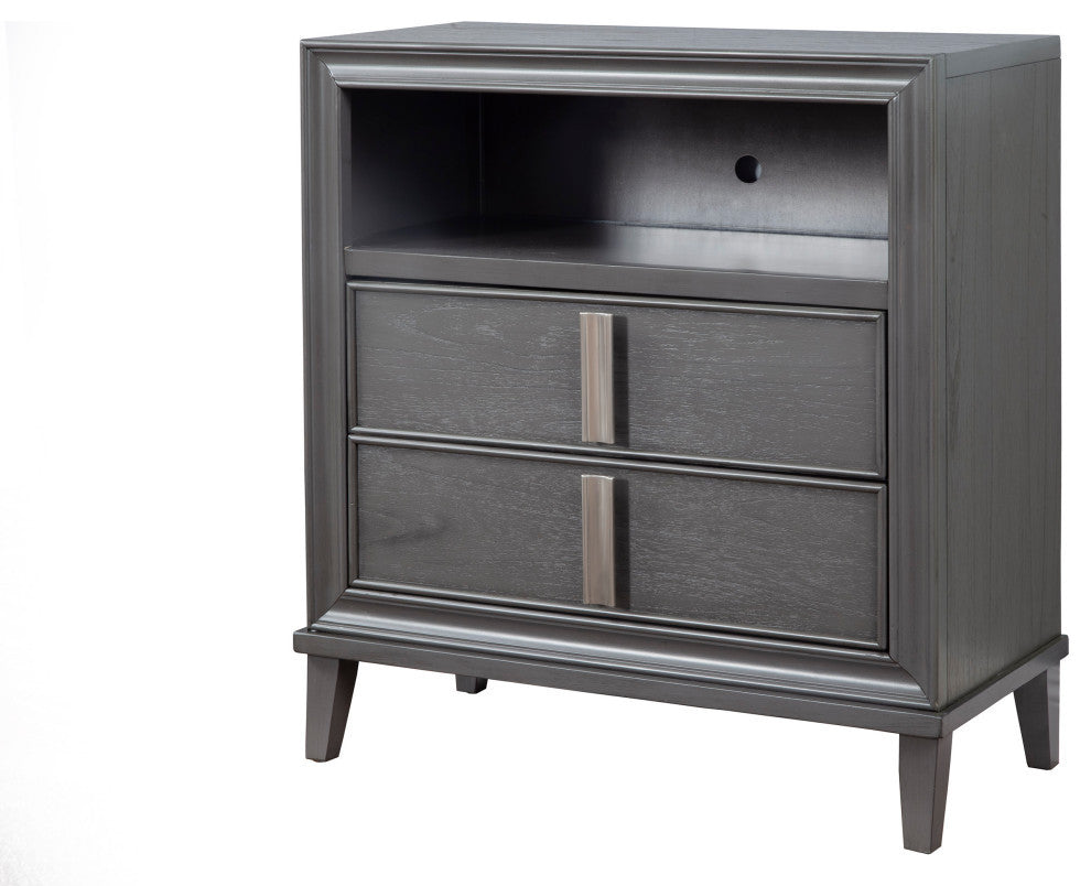 Lorraine TV Media Chest, Dark Grey