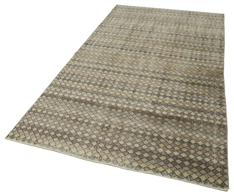 Rug N Carpet - Hand-knotted Turkish 4' 8'' x 8' 10'' Vintage Area Rug