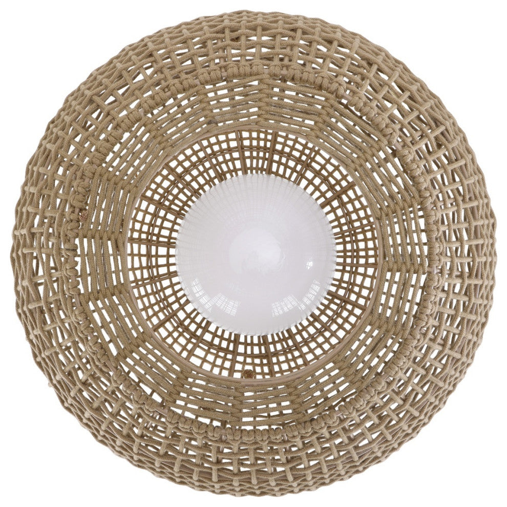 Markis 1 Light Outdoor Pendant, Khaki Brown