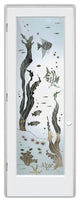 Interior Prehung Door or Interior Slab Door - Aquarium Fish - Primed - 28" x...
