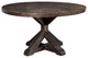 Newberry Round Dining Table, Salvaged Grey