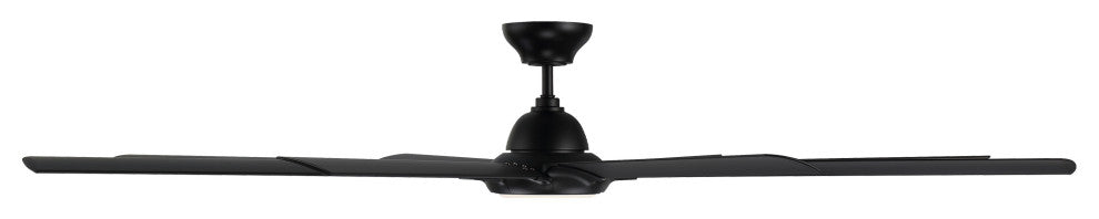 Hydra 96" Indoor/Outdoor 8-Blade Smart Ceiling Fan, Matte Black, 3000K Light Kit
