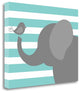 "Elephant Stripe" By Tamara Robinson, Giclee Print on Gallery Wrap Canvas