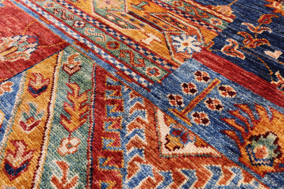 Super Kazak Handmade Wool Rug 5' 8" X 7' 9" Q11084