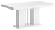 MILOSA Extendable Dining Table, White