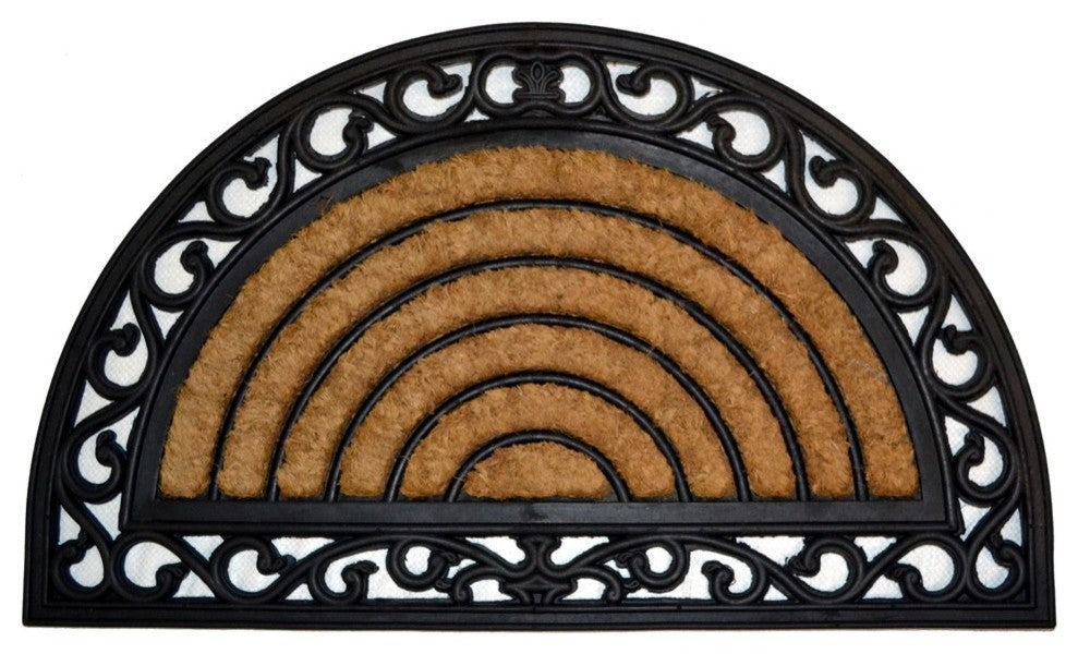Grill Half Round Coir Brush Mat