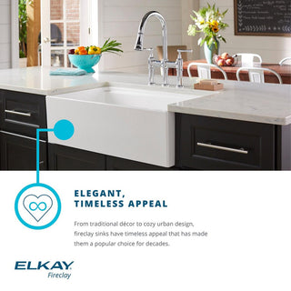 SWUF28179MG Elkay Fireclay 30" Farmhouse Sink, Gray