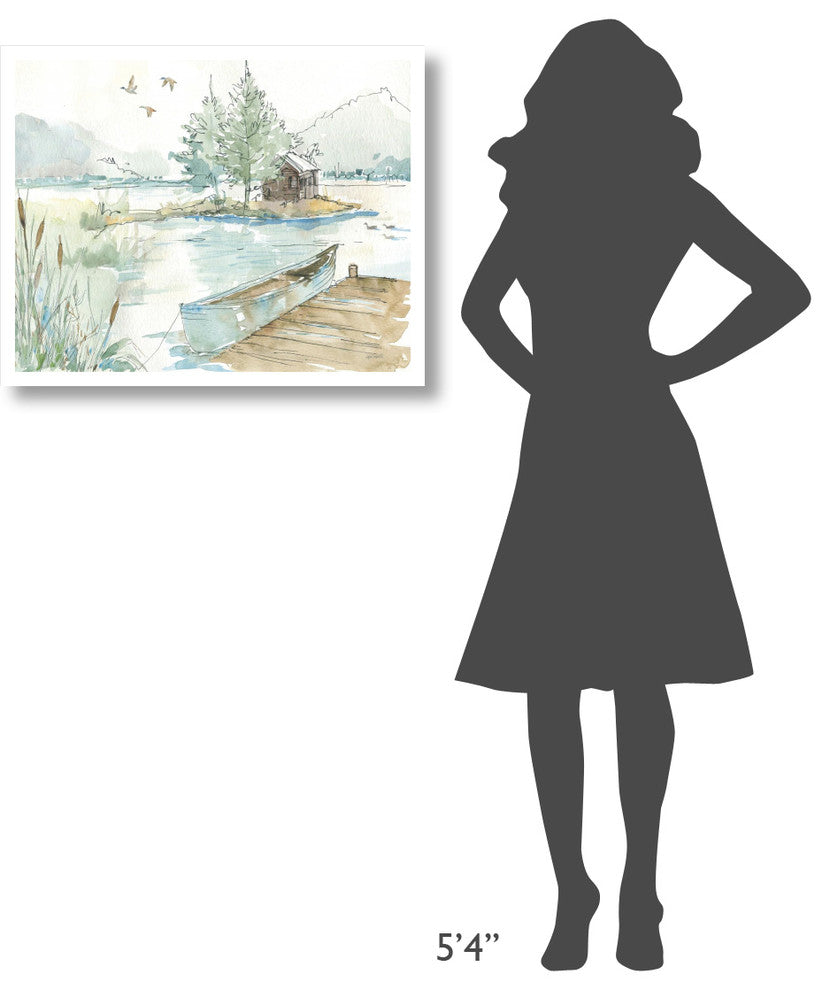 "Lakehouse II" Digital Paper Print by Anne Tavoletti, 30"x24"