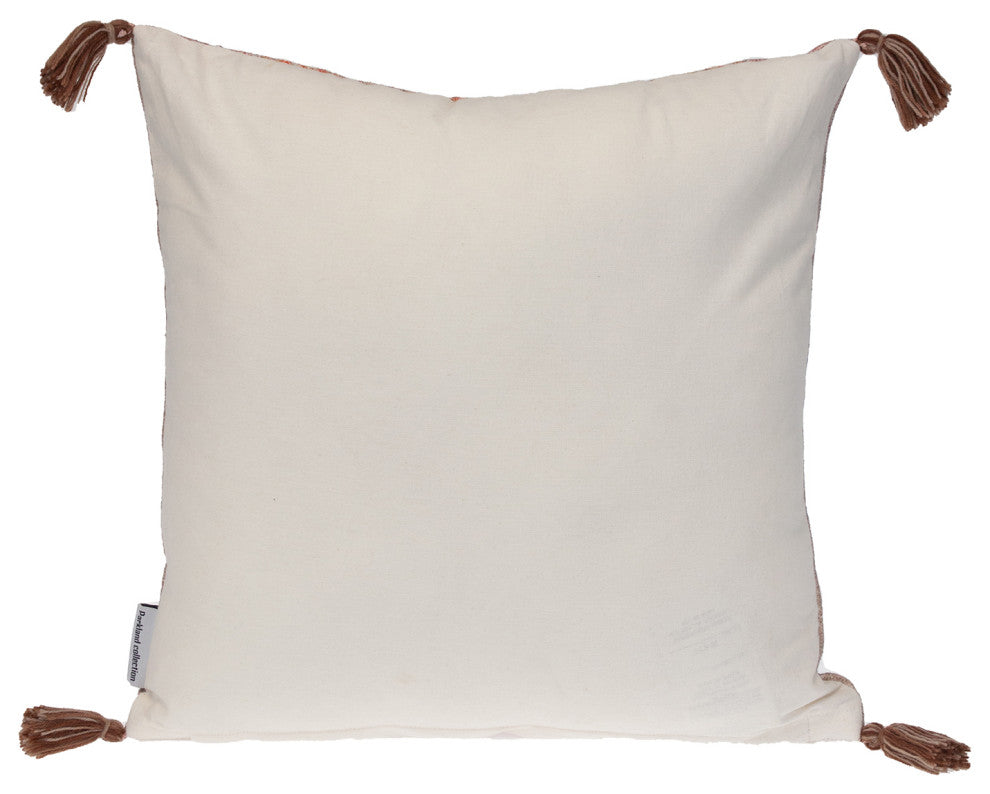 Parkland Collection Transitional Stripes Pink Square 18" x 18" Pillow