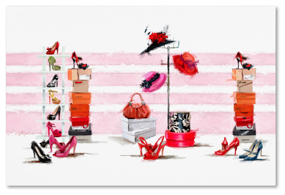 The Macneil Studio 'Shoes and Hats' Canvas Art, 47"x30"