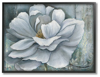 Blue Flower Bloom Painting, 16"x20"
