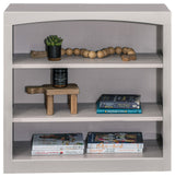 Solid Wood Bookcase, 30"x30", Storm Gray