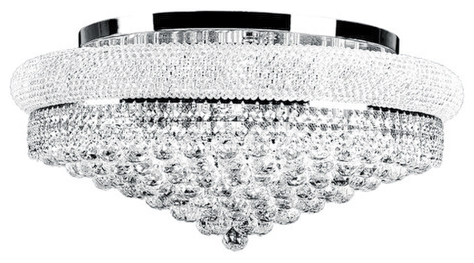 Artistry Lighting Primo Collection Flush Mount Chandelier 16x08, Chrome