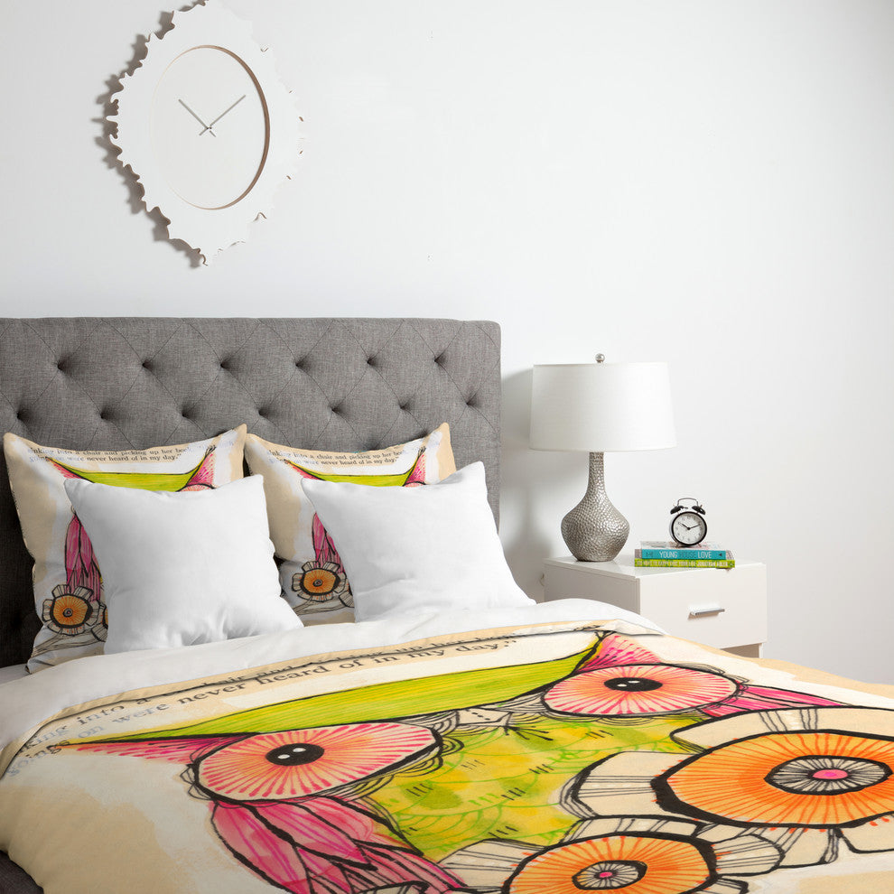Deny Designs Cori Dantini Miss Daisy Duvet Cover - Lightweight