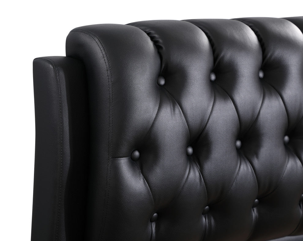 Bed, Black, Full