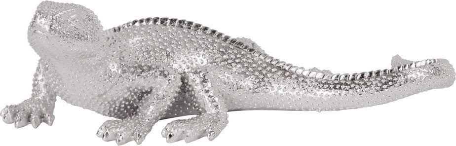 Howard Elliott Lizard Figurine Bright Textured Nickel