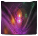 Merge Colored Spheres. Contemporary Wall Tapestry, 80"x68"