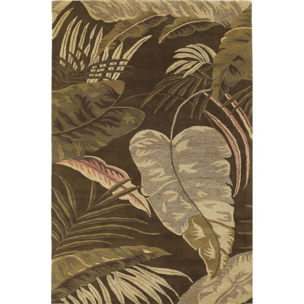 KAS Havana 2615 Mocha Rainforest Area Rug, 8'x10'6"
