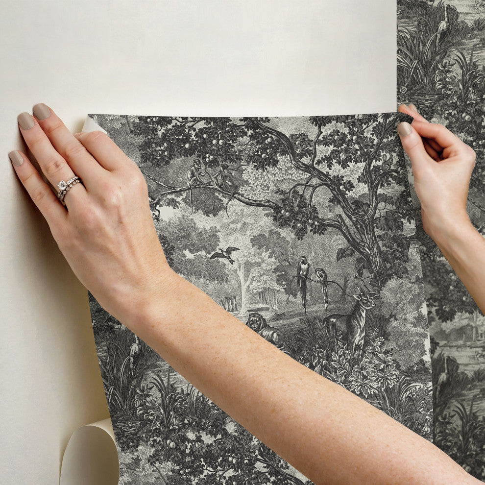 Jungle Toile Peel & Stick Wallpaper