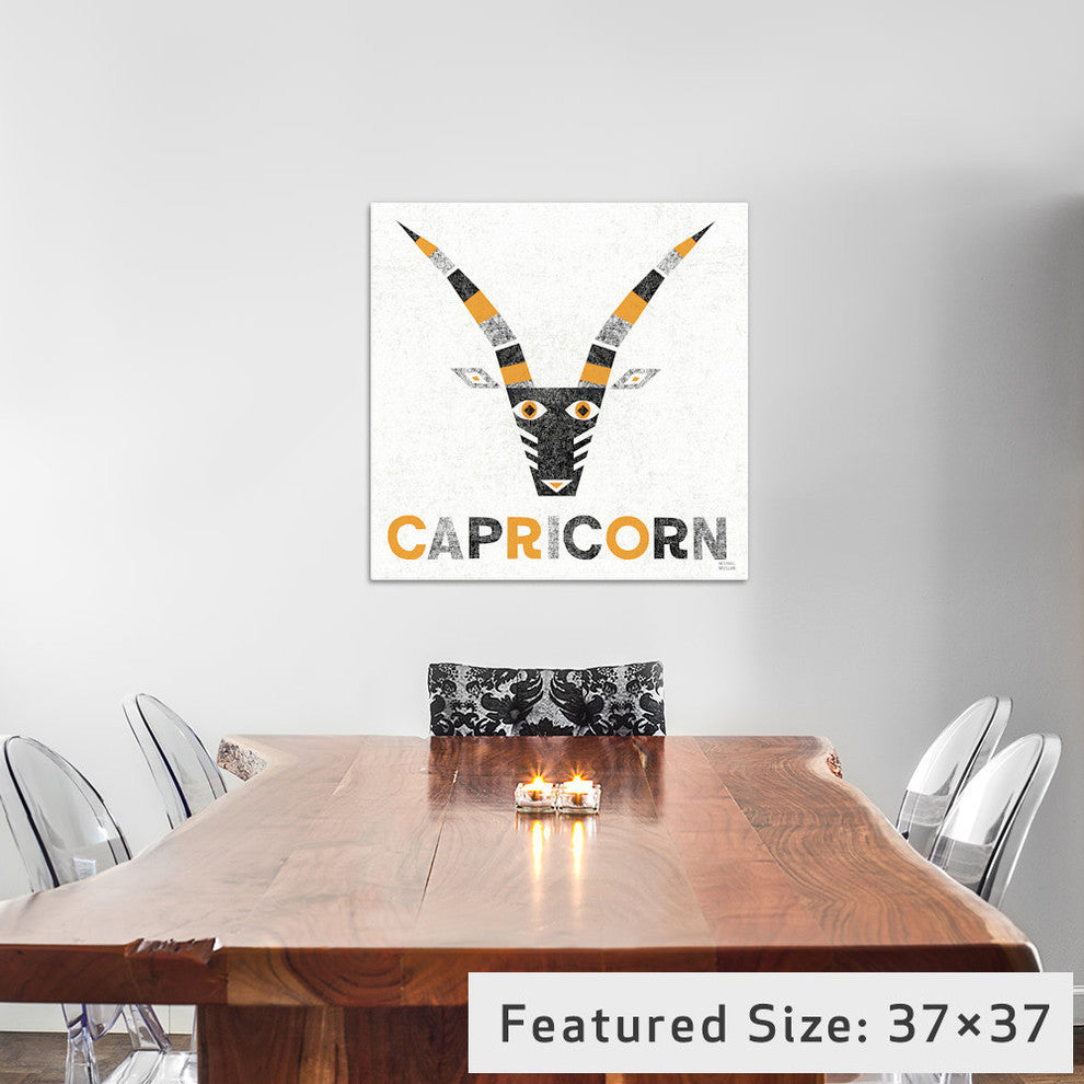 "Zodiac Capricorn" by Michael Mullan, 26x26x1.5