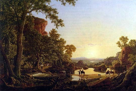 Hooker and Convoy Pass Through the Wilderness of Plymouth to Hartford