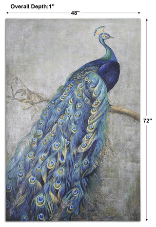 Uttermost "Proud Papa" Hand-Painted Art, 48"x72"