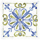 "Tile Stencil IV" Digital Paper Print by Anne Tavoletti, 42"x42"