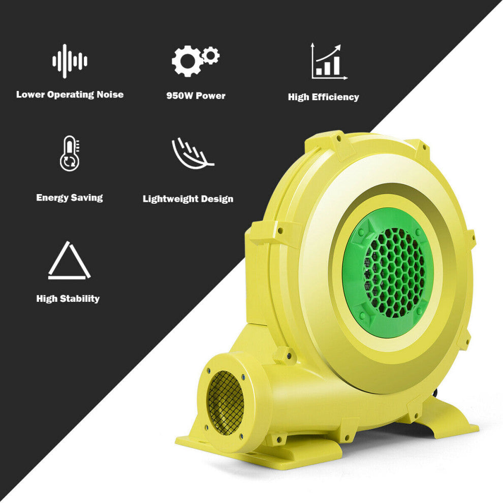 Costway Air Blower Pump Fan 680 Watt 1.0HP For Inflatable Bounce House Castle