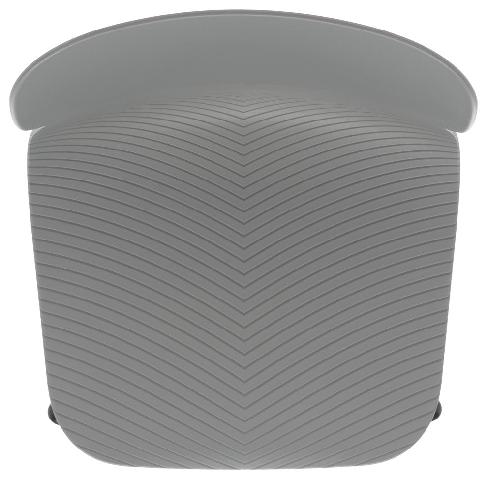 Safavieh Couture Abbie Molded Plastic Dining Chair, Grey/Black