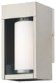 Livex Lighting Brushed Nickel 1-Light Outdoor Wall Lantern