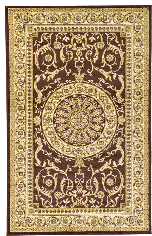 Unique Loom Brown Napoleon Versailles 5' 0 x 8' 0 Area Rug