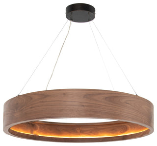 Baum Small Chandelier, Dark Walnut