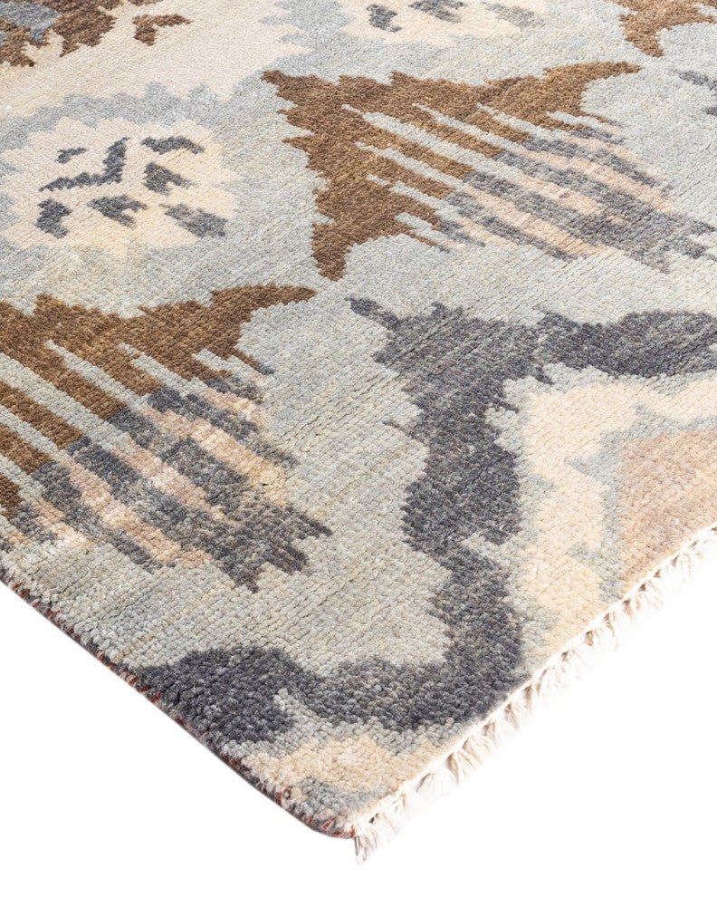 Ikat One-of-a-Kind Handmade Area Rug Beige, 8' 0" x 9' 10"