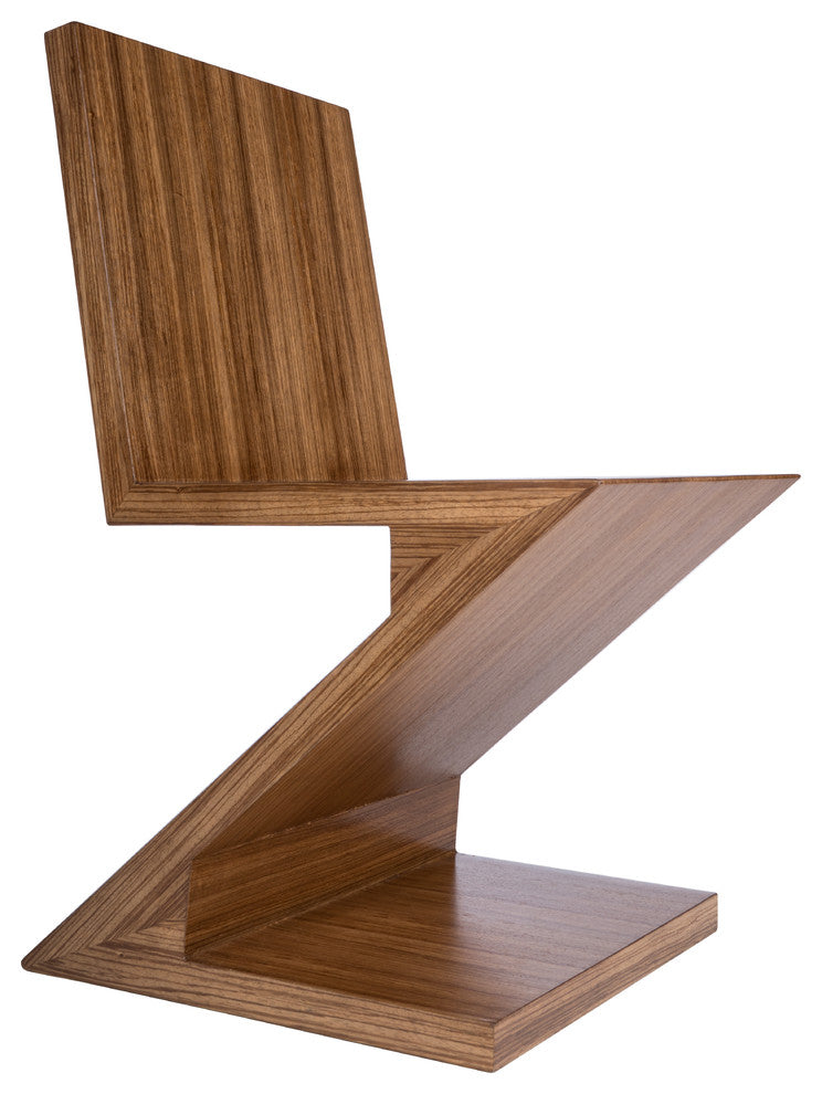 Zig Zag Accent Chair, Pine