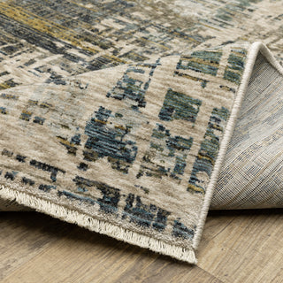 Harlan Modern Mosaic Polyester Area Rug 7'10" x 10'10"