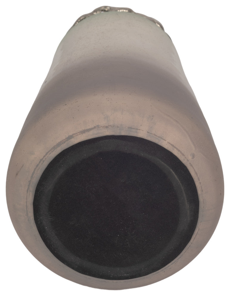 Glass, 17"H, Vase, Bracelet, Nickle, Aloe