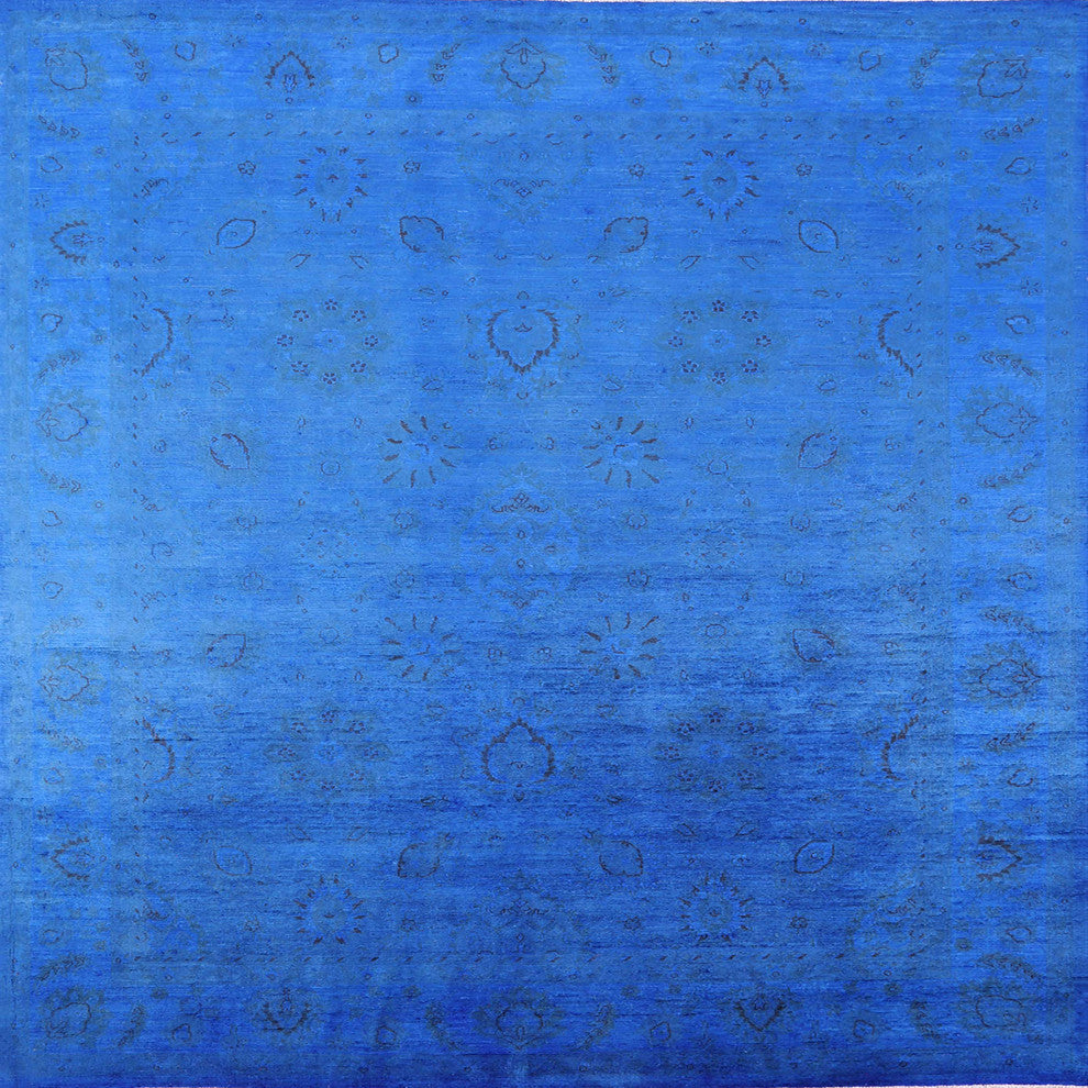 Ahgly Company Indoor Square Mid-Century Modern Area Rugs, 5' Square