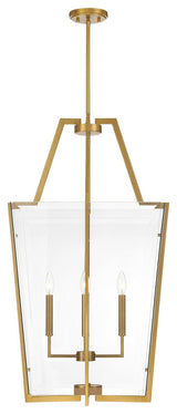 Farell 4-Light Pendant, Warm Brass
