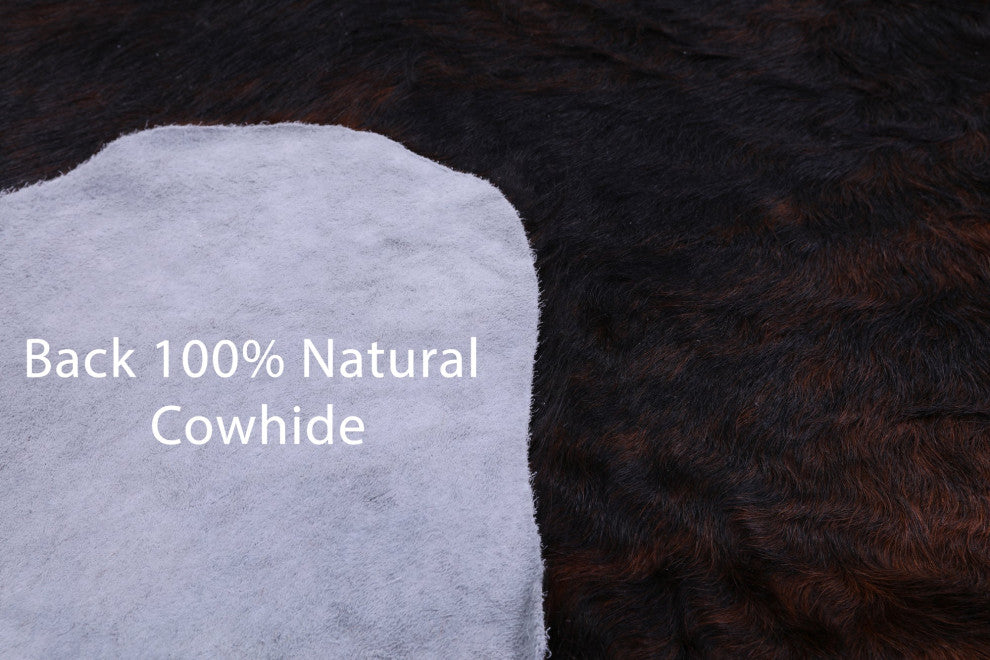 Organic Natural Hair-On Cowhide Area Rug 6' 5" X 5' 7" C1977