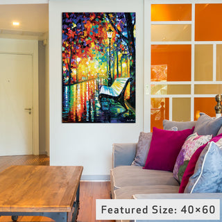 "She Left... Gallery" by Leonid Afremov, 18x12x1.5"