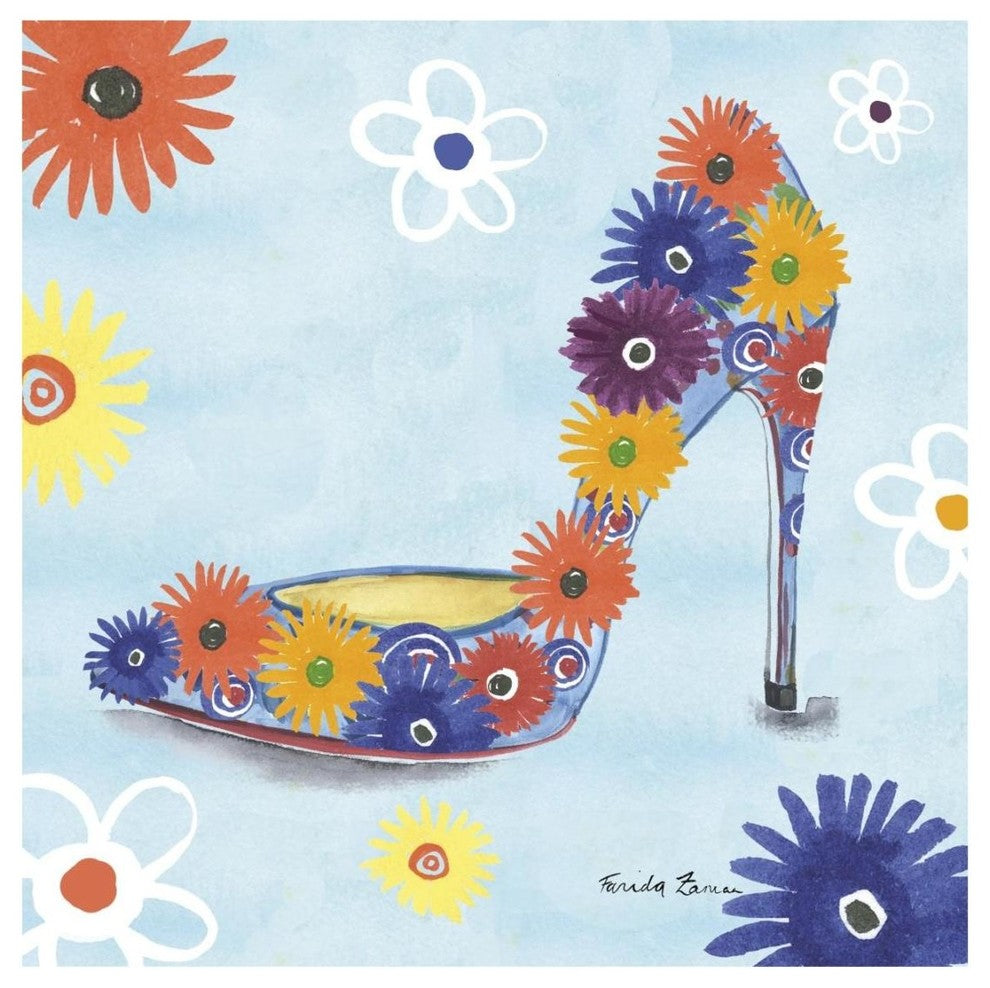 "Love Shoes V" Digital Paper Print by Farida Zaman, 20"x20"