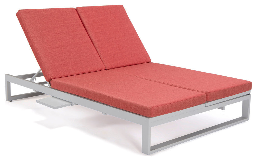 LeisureMod CLW-82R Chelsea Convertible Lounge Reclining Double Chaise Cushions