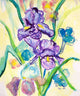 Betsy Drake Two Irises Outdoor Wall Hanging 24x30