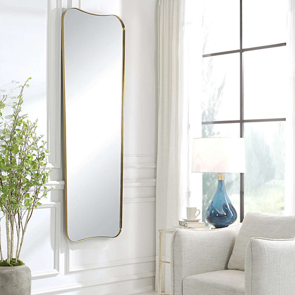 Uttermost 09839 Belvoir Large Antique Brass Mirror