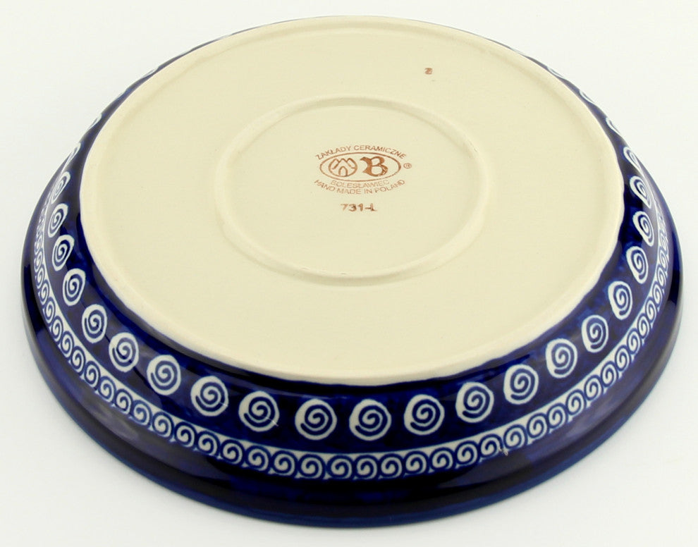 Polish Pottery Dish Pie Plate, Pattern Number: 174a