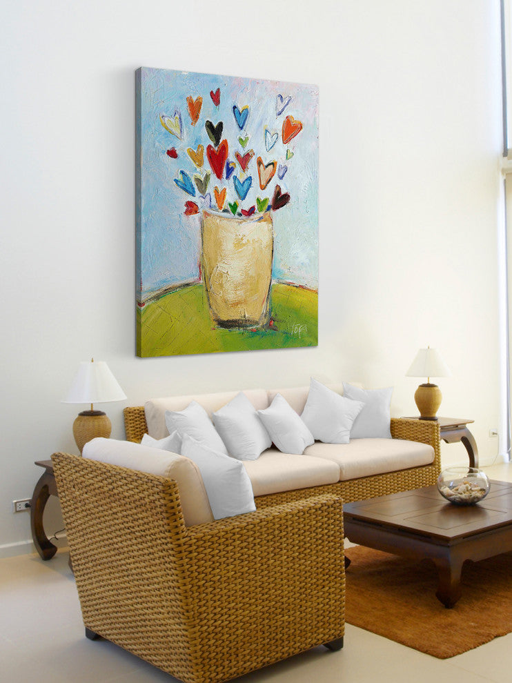 "Bouquet of Love" Painting Print on Canvas by Tori Campisi